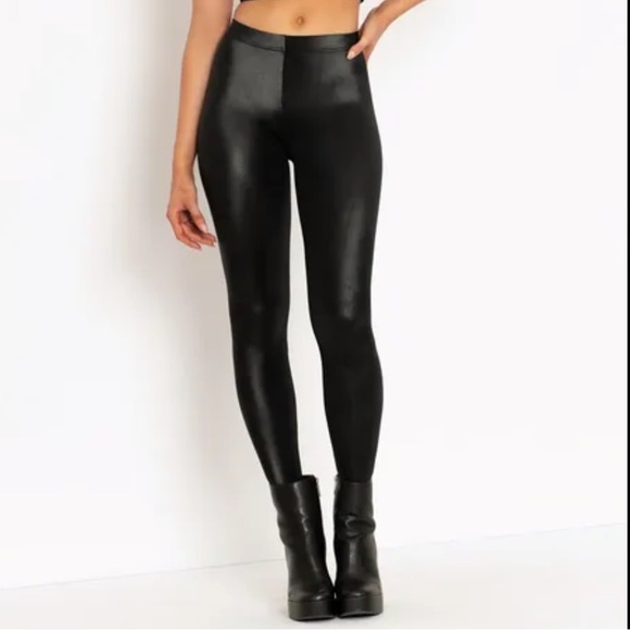 Blackmilk black shiny leggings M - Picture 1 of 6
